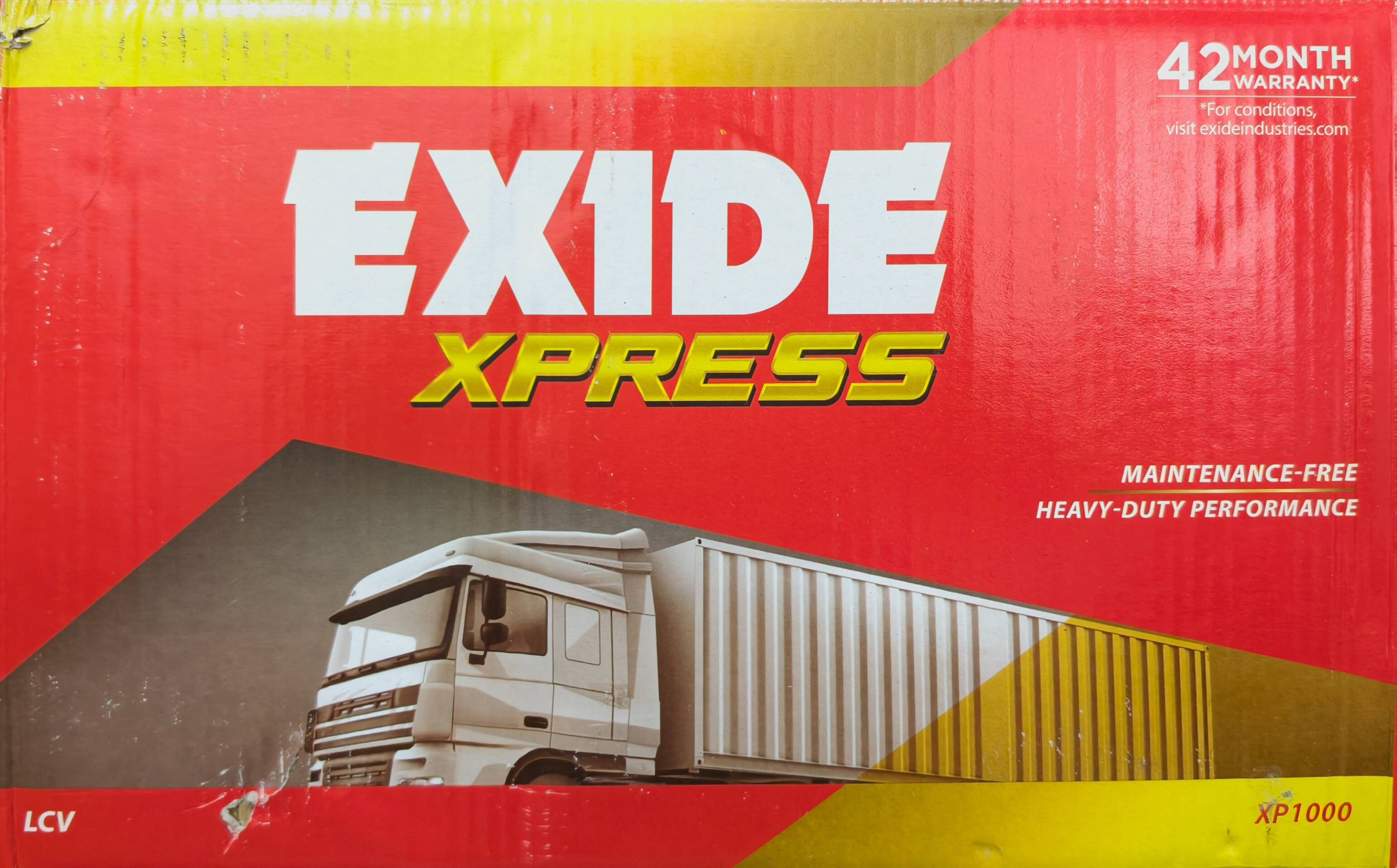 Exide Xpress XP1000 Heavy- Truck Battery Dealer in Barwadda - exide xpress xp1000 in barwadda: heavy-duty battery for light commercial vehicles - Buy Online at DIVYAM SALES