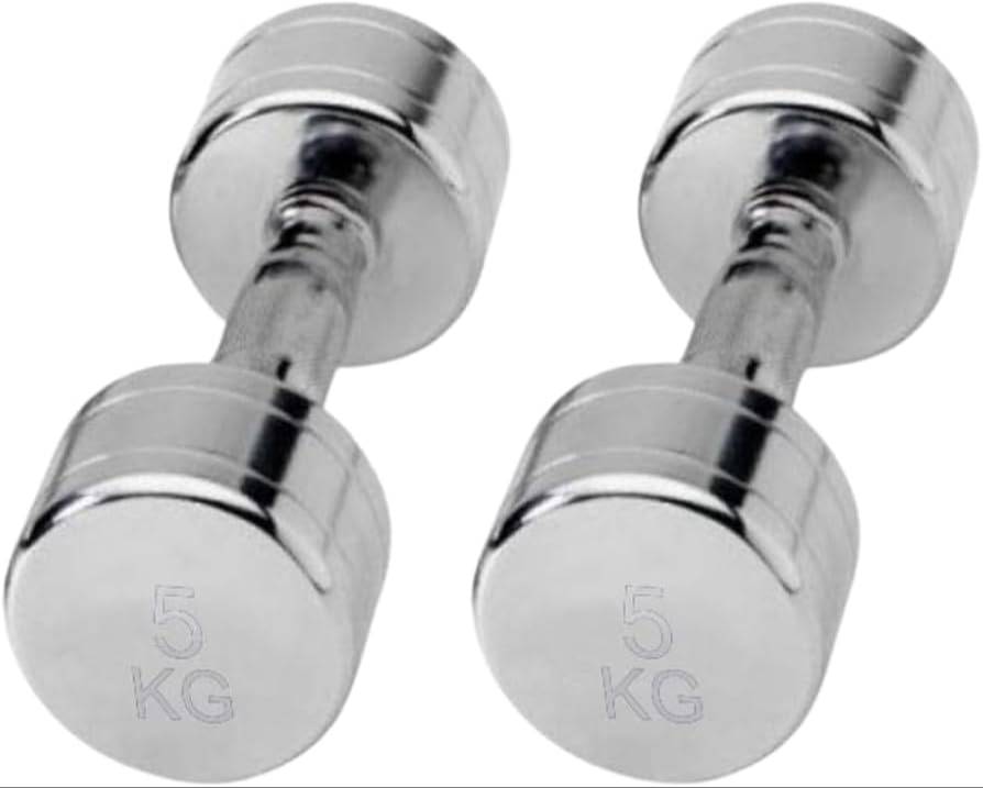 Timefit Steel Chrome Dumbbells -  - Buy Online at KUN INTERNATIONAL