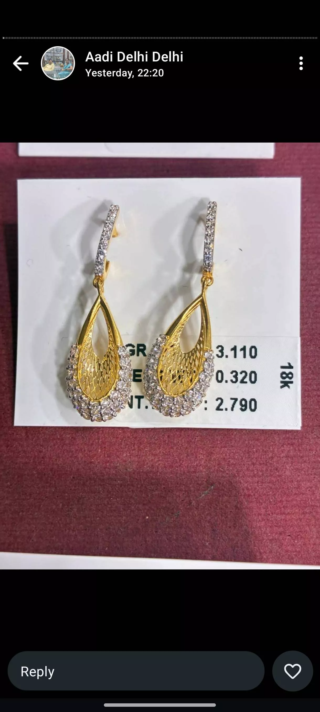 SHREE BALAJI JEWELLERS Ear Tops in Gola Kheri - Elegant Gold Design -  - Buy Online at SHASHANK FATEHPURI