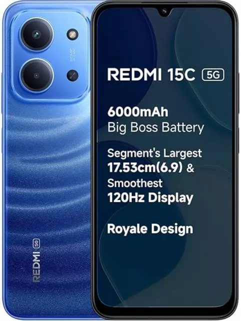 Redmi 15C 5G (Moonlight Blue, 8GB-128GB) -  - Buy Online at LOVE MOBILES