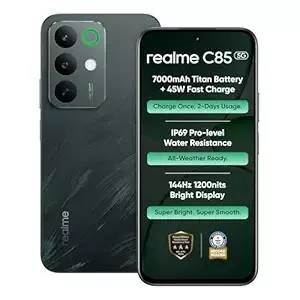 Realme C85 5G in Dharmapuri: Peacock Green, 6GB-128GB with 7000mAh Battery -  - Buy Online at LOVE MOBILES