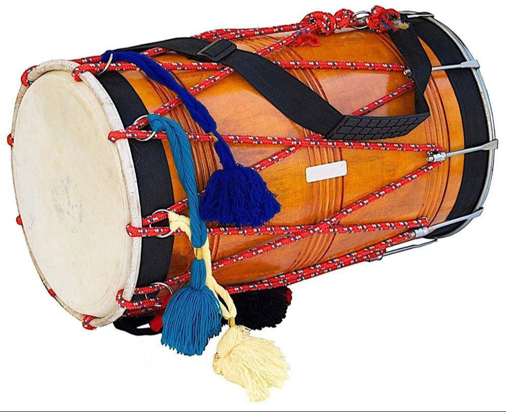 PUNJBI BHANGARA DHOL 24'' in Meerut - Dynamic Beats for Punjabi Celebrations -  - Buy Online at MELODY MAKERS INDIA