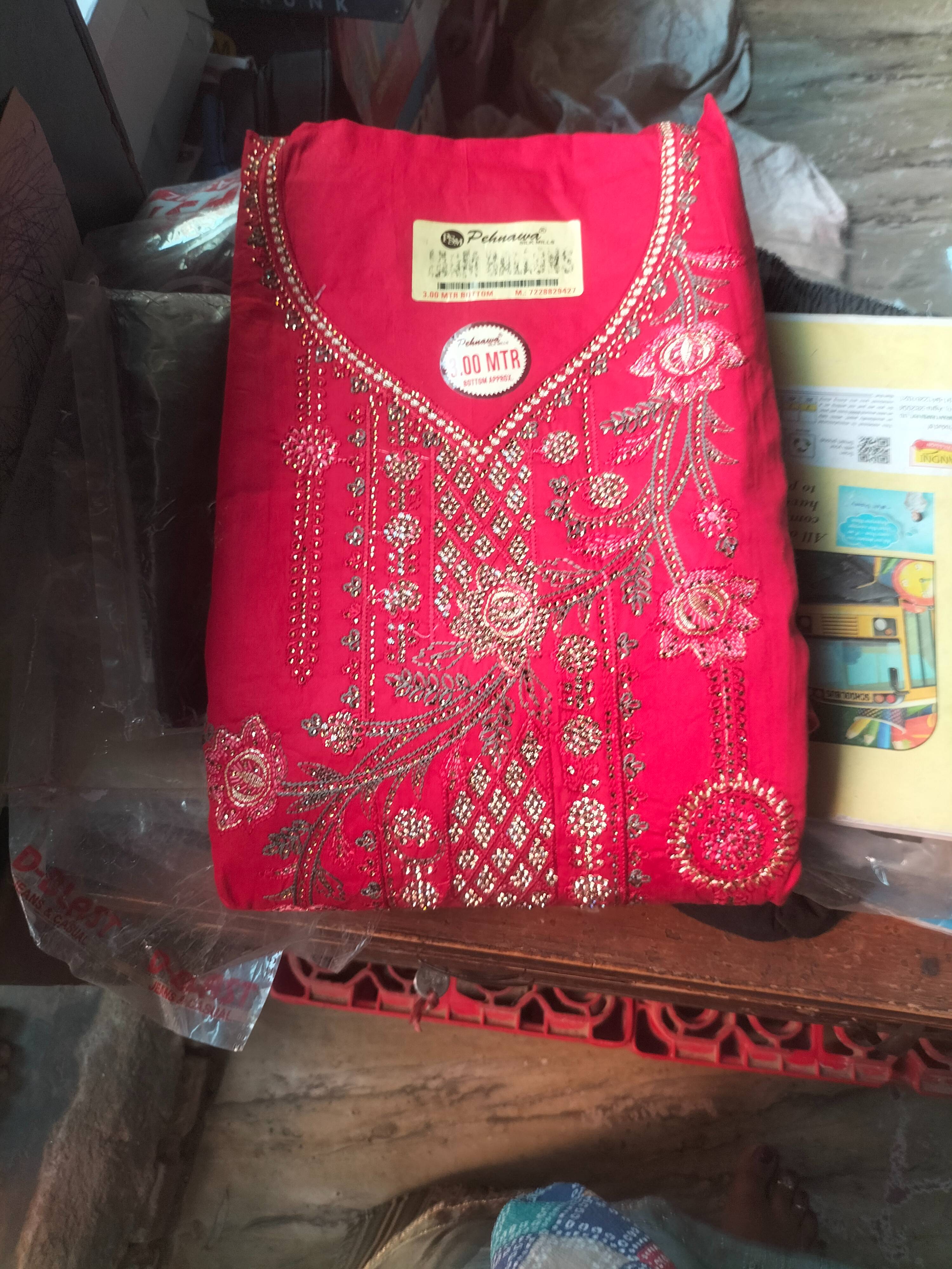 Embroidered Red Kurti in Agra - Stunning Ethnic Wear -  - Buy Online at RONAK HOSIERY