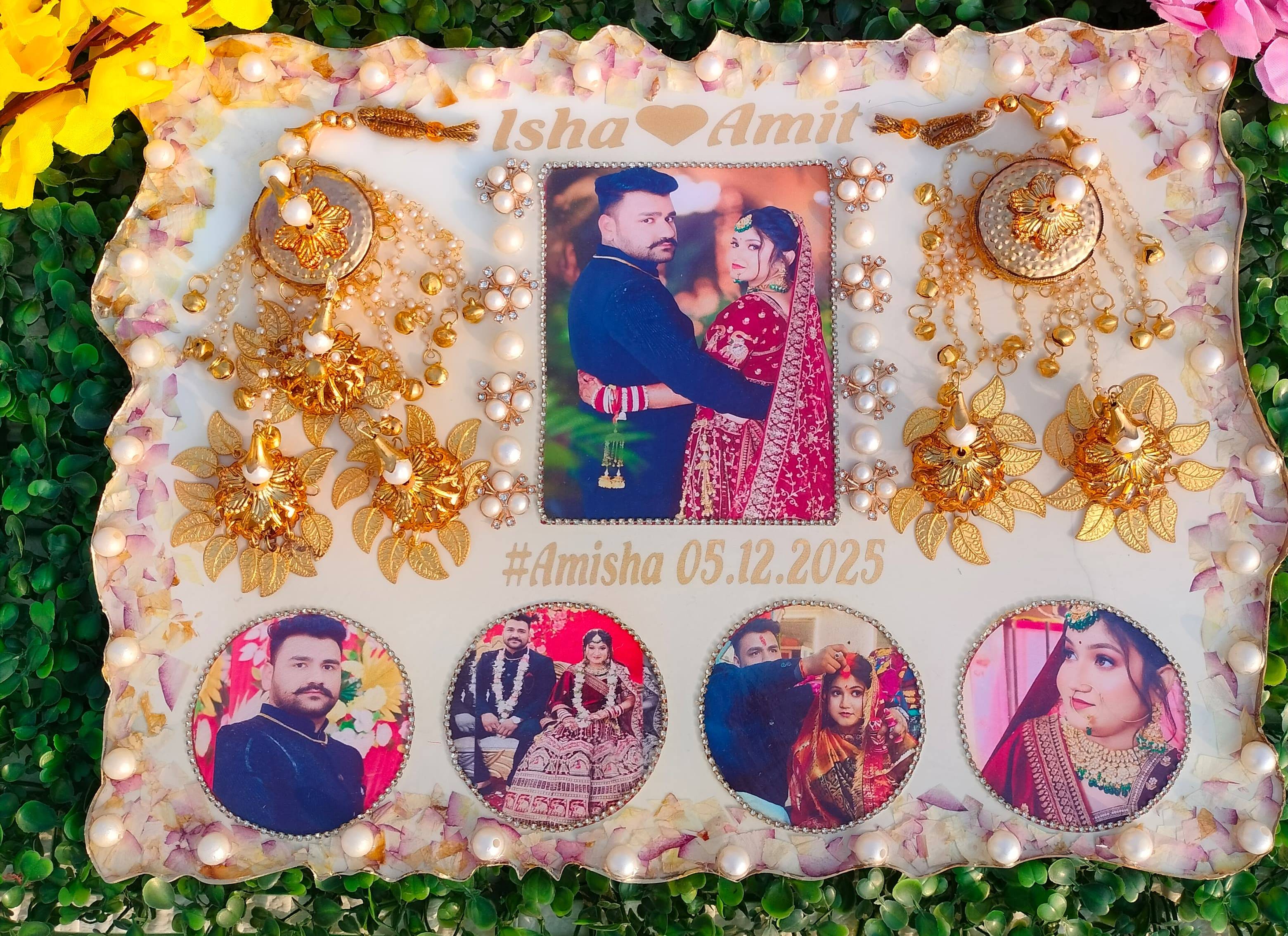 Resin Varmala Presentation Frame in Unnao Preserve Memories -  - Buy Online at REORION