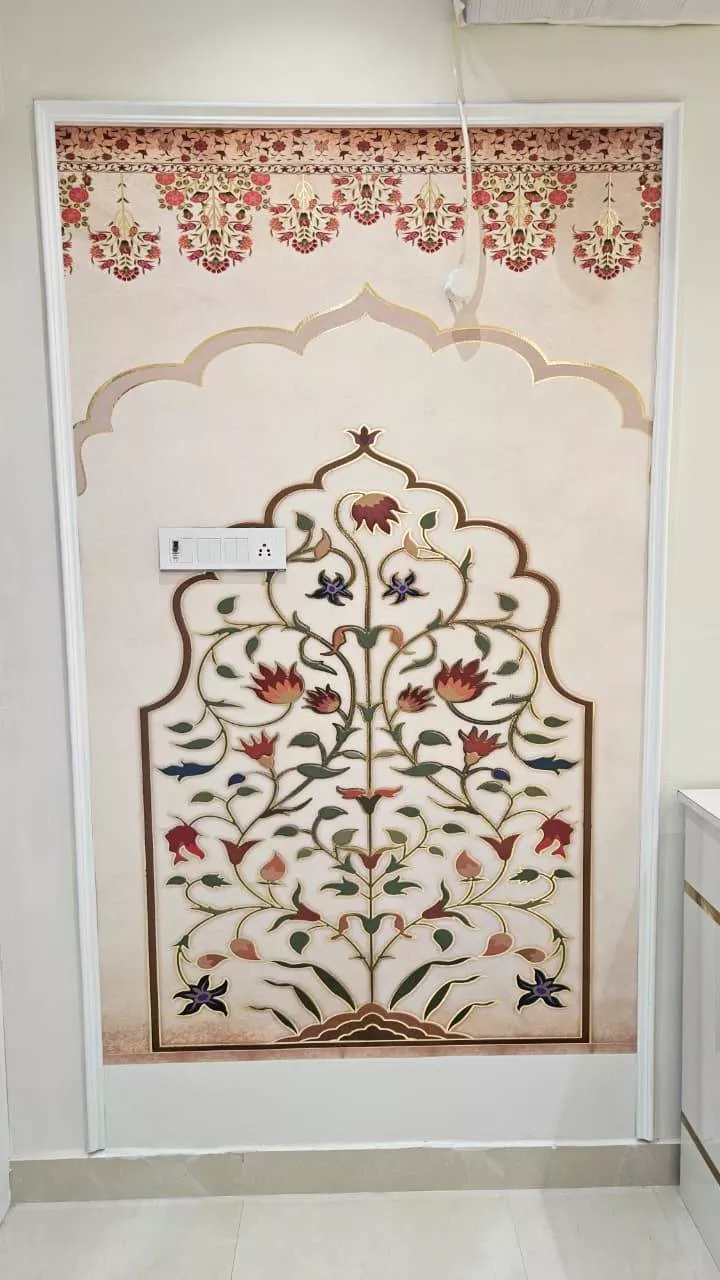 INTERIOR LIFE - Elegant Floral Wallpaper – Bedroom & Living Room, Jabalpur in JABALPUR