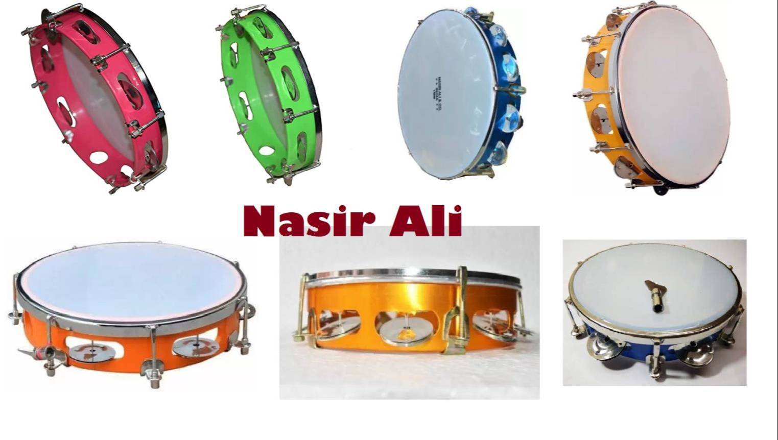 KHANJIRI TAMBOURINE Handcrafted Authentic Sound -  - Buy Online at MELODY MAKERS INDIA