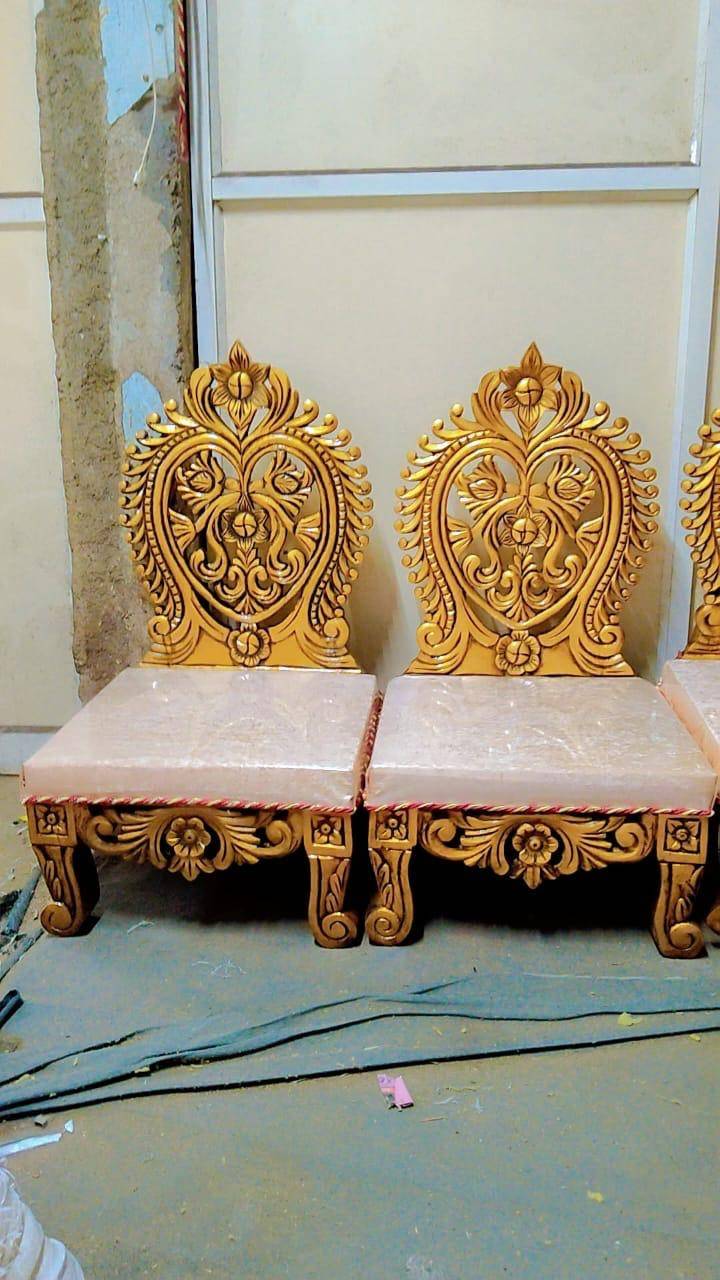 Wooden Maharaja Chairs in Khata Kheri Hand-Carved for Luxury -  - Buy Online at AMJAD HANDICRAFT