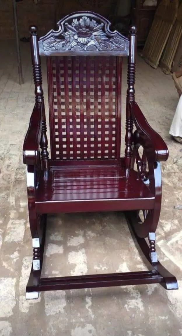 Wooden Rocking Chair in Khata Kheri for Comfort and Style -  - Buy Online at AMJAD HANDICRAFT