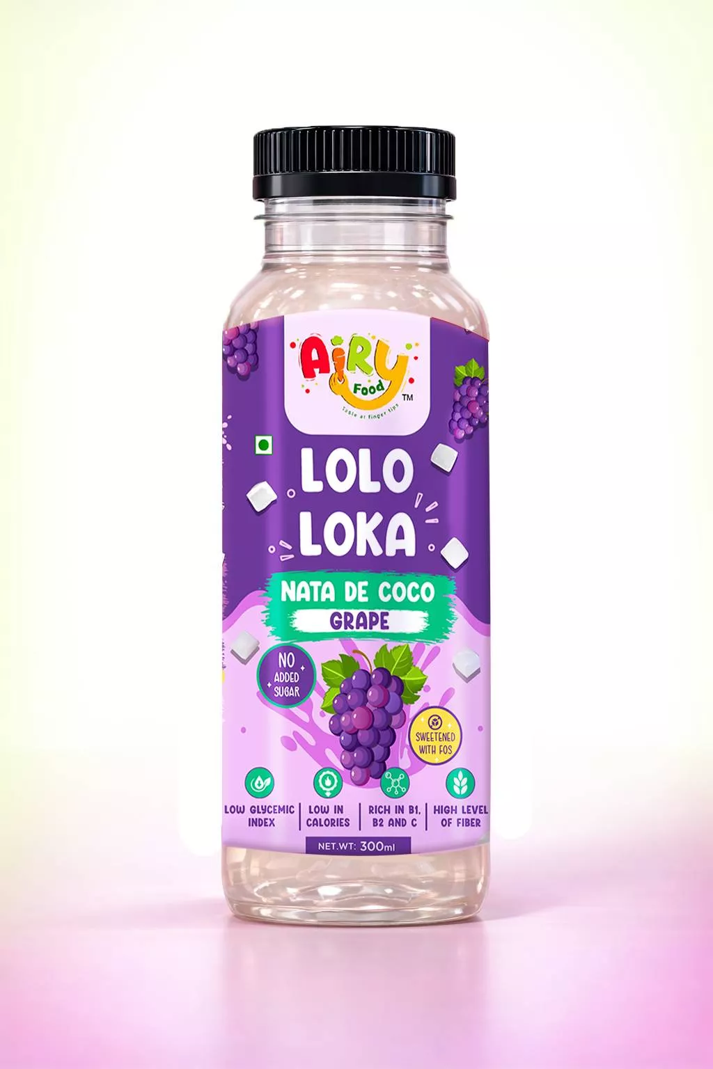 Lolo Loka Nata De Coco Grape Drink in Nizampet - Health-Boosting Refreshment -  - Buy Online at AIRY FOOD