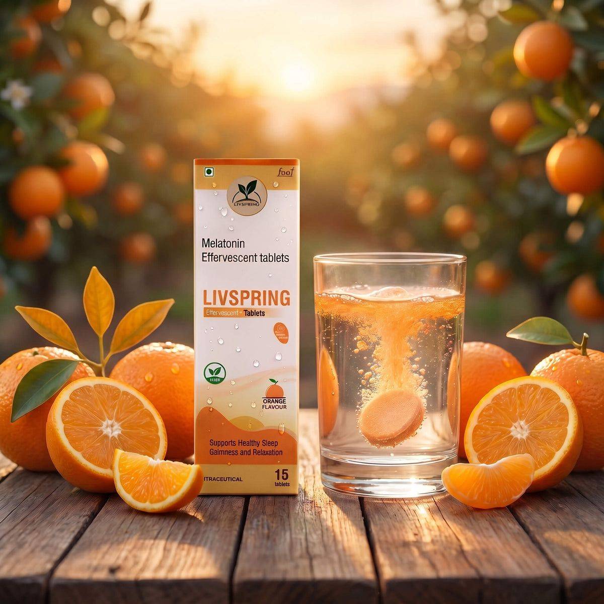 LivSpring Melatonin Effervescent Tablets in East Shalimarbagh - Promotes Healthy Sleep - Image 2