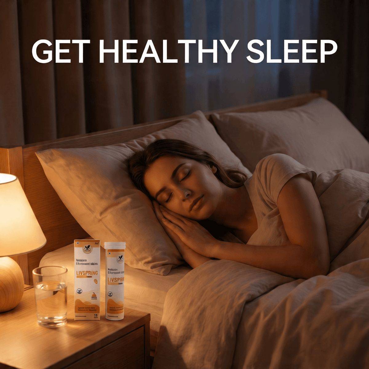 LivSpring Melatonin Effervescent Tablets in East Shalimarbagh - Promotes Healthy Sleep - Image 3