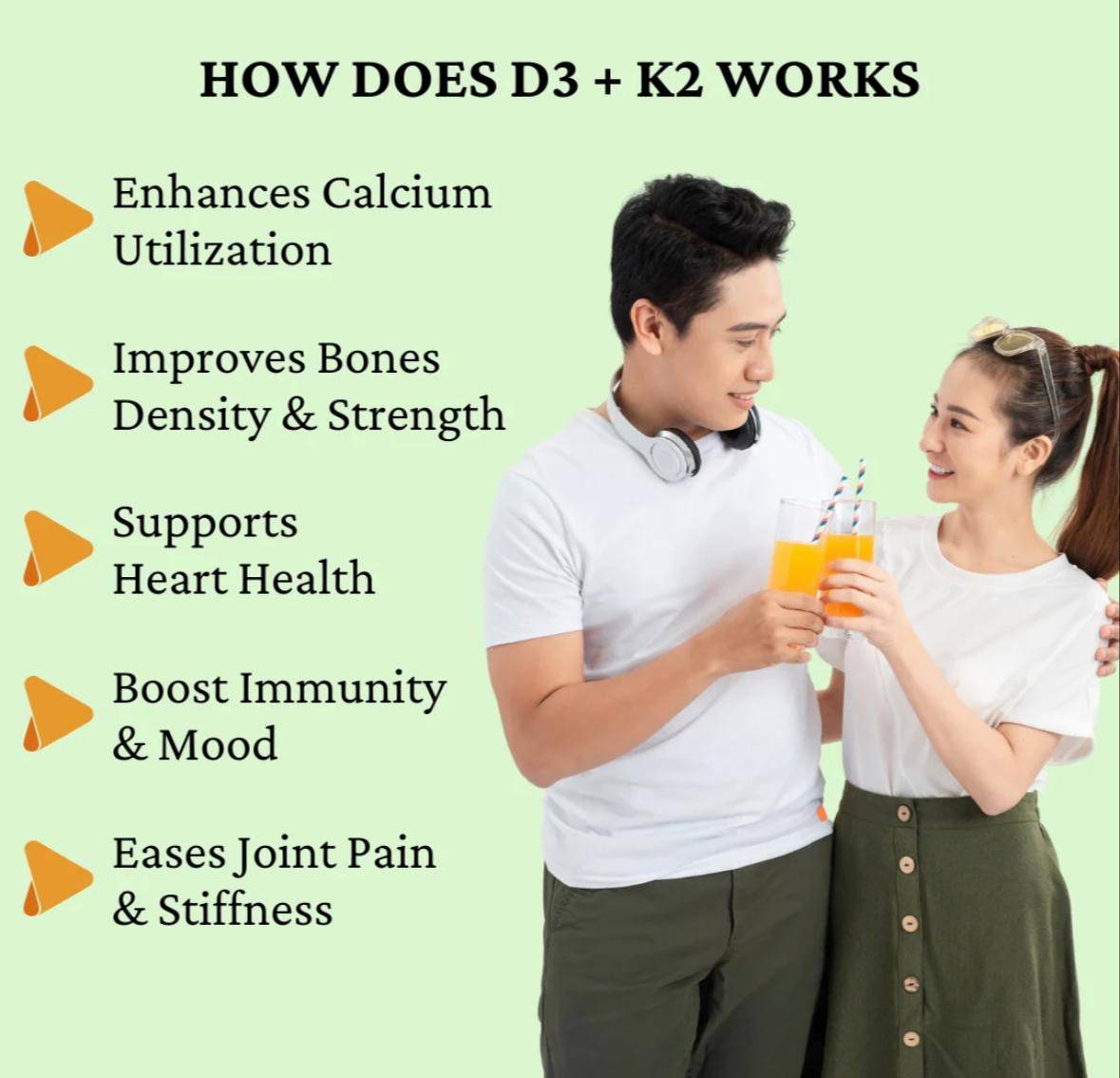 LIVSPRING Vitamin D3+K27 with Calcium in BK 1 - Improved Muscle, Heart, and Bone Health - Image 1