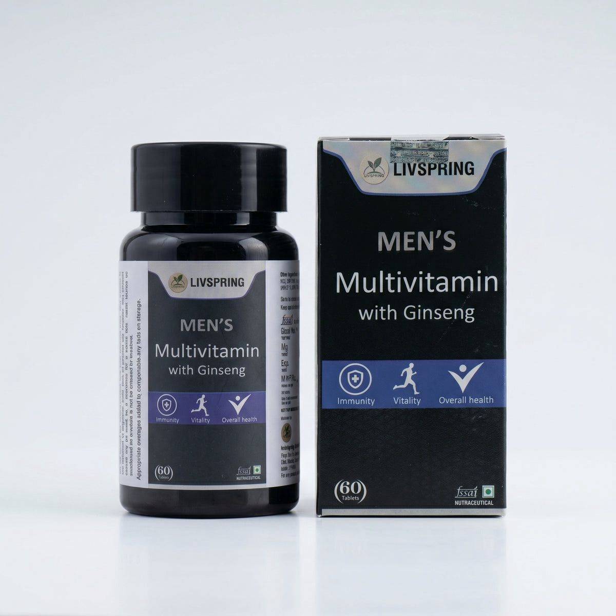 LIVSPRING Men's Multivitamin in BK 1 32 AGF EAST SHALIMARBAGH Near Fortis Hospital - Boost Energy and Vitality with Ginseng - Image 3