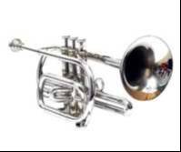 Stylish FLUGEL HORN BRASS in Black Blue showcasing its elegant design and durable body, perfect for musicians in Meerut. - Image 3