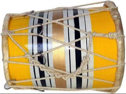 Small-sized Baby Dholak in Meerut designed for kids with quality wood and durable drum skin for clear beats - Image 1