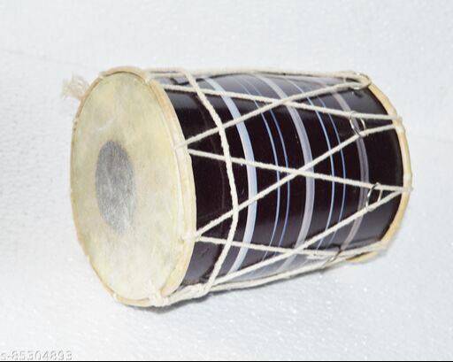 Small-sized Baby Dholak in Meerut designed for kids with quality wood and durable drum skin for clear beats - Image 2