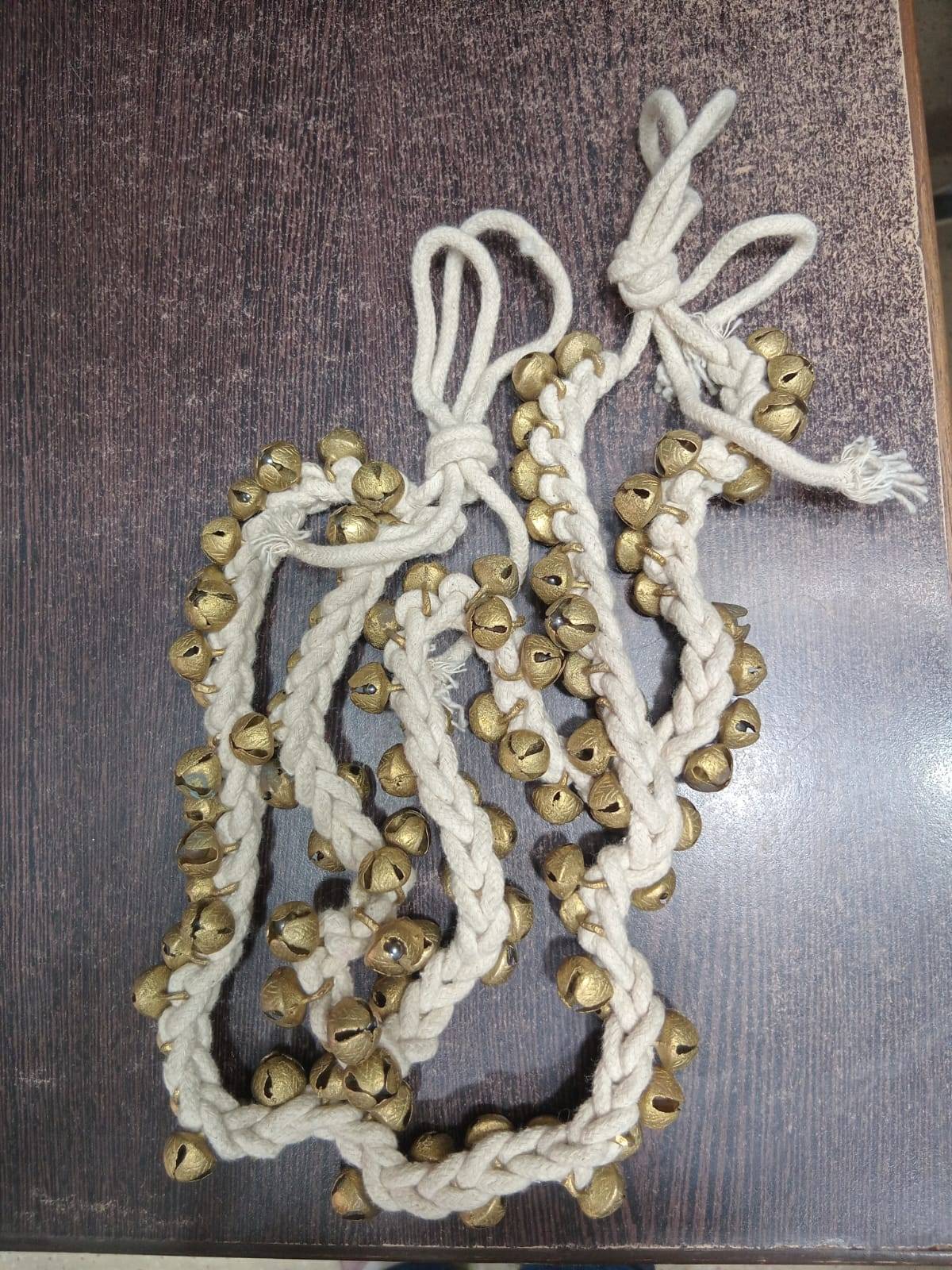 Elegant ANKLET GHUNGROO 100 ghungroo from MELODY MAKERS INDIA in Meerut, showcasing a traditional design with multiple ghungr - Image 1