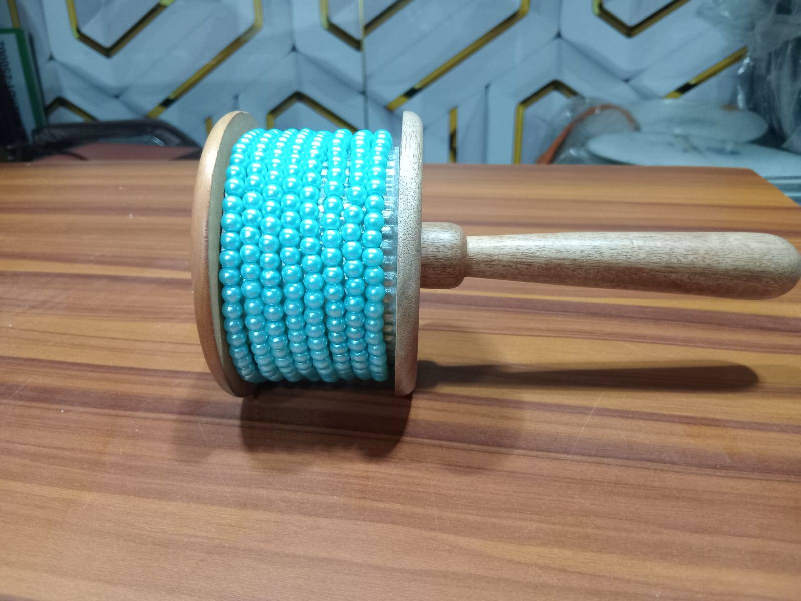Handcrafted Wooden Maracas in Meerut featuring a smooth finish and vibrant sound, perfect for creating unique rhythms. - Image 1