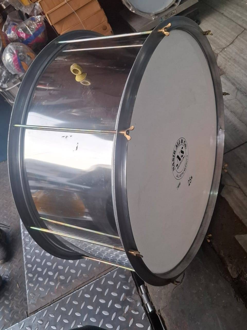  24 Inch Rod Fitting Bass Drum Steel MELODY MAKERS INDIA 219 311 JALI KOTHI  MEERUT PURWA  AHAMAD NAGAR OPP NADAR ALI CO NASIR ALI COMPANY JALI KOTHILANDMARK M