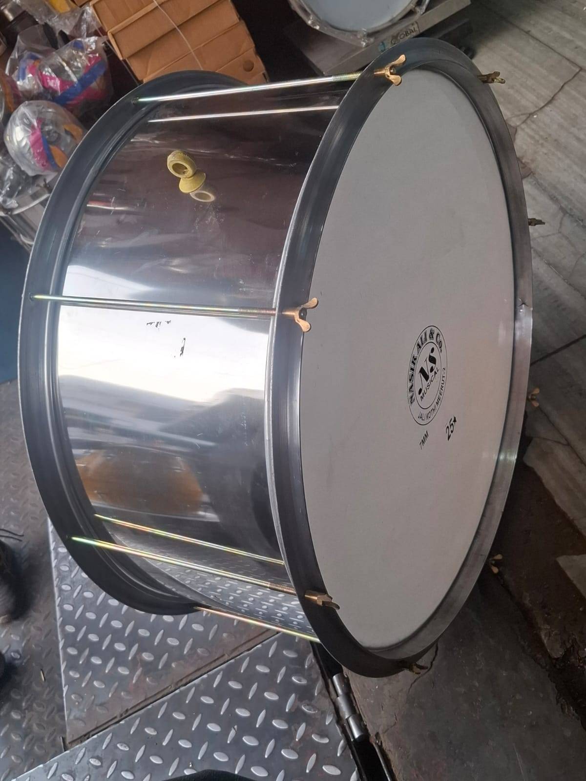 24 Inch Rod Fitting Bass Drum Steel in Meerut — a robust and versatile drum fitting designed to enhance sound quality and per - Image 1