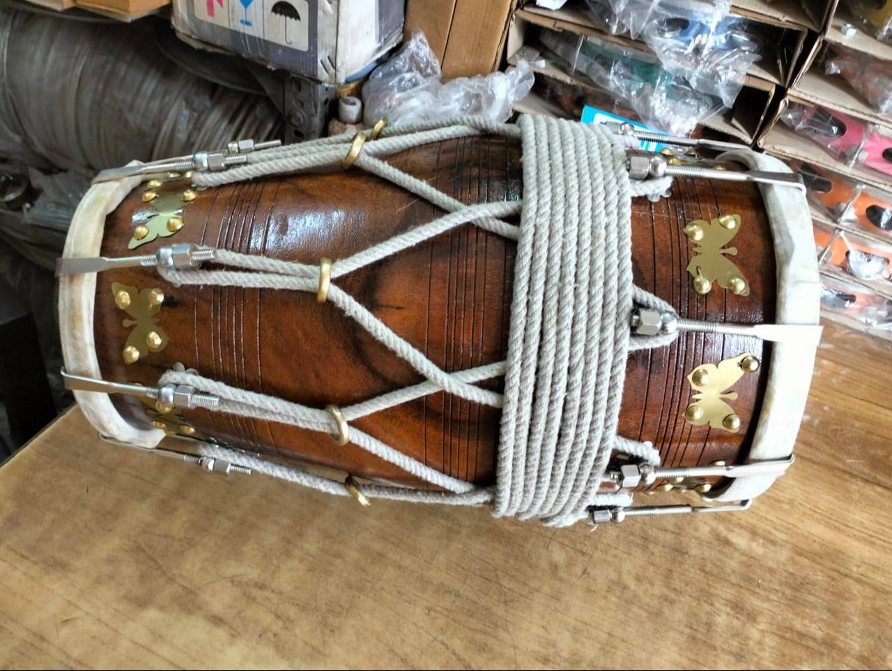  SHEESHAM WOOD DHOLAK NUT BOLT ROPE MELODY MAKERS INDIA 219 311 JALI KOTHI  MEERUT PURWA  AHAMAD NAGAR OPP NADAR ALI CO NASIR ALI COMPANY JALI KOTHILANDMARK M