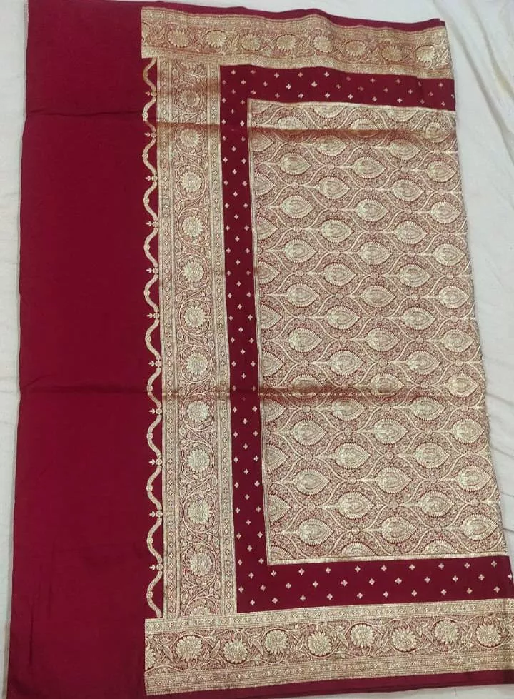 Katan Saten Silk Sarees in Varanasi - Luxurious Silk Fabric -  - Buy Online at MOHD TAUSEEF