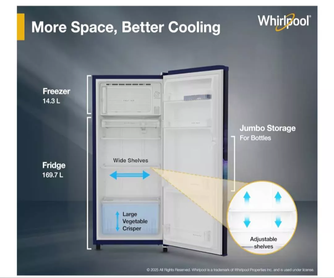 Whirlpool Refrigerator 180 Litre Single Door in Kathua Keeps Food Fresh - Image 1