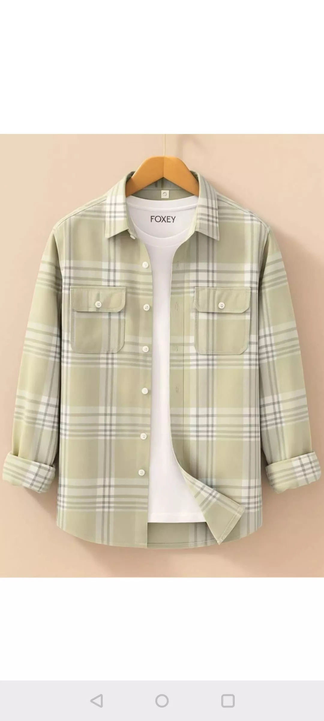 Foxey Men's Casual Checkered Shirt in Pamidi - Stylish Beige Design -  - Buy Online at PGK TEXTILES AND GARMENTS