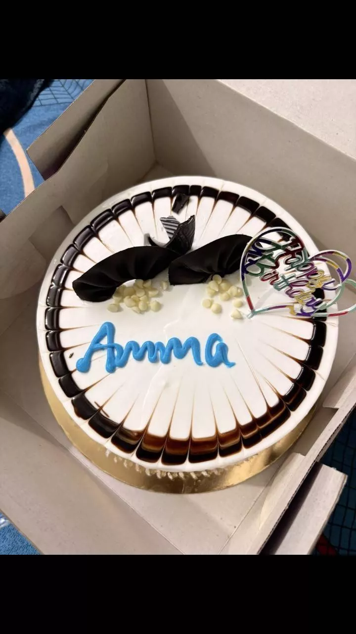 The Cake Factory Chocolate & Vanilla Celebration Cake in Palwancha - Personalized with Name - Image 1