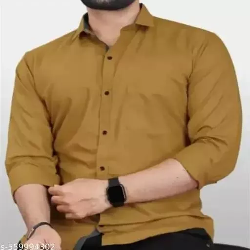 Men's Casual Shirt in Villagekallur Mustard - Stylish Comfort -  - Buy Online at CG HAREESH ONLINE SERVICE