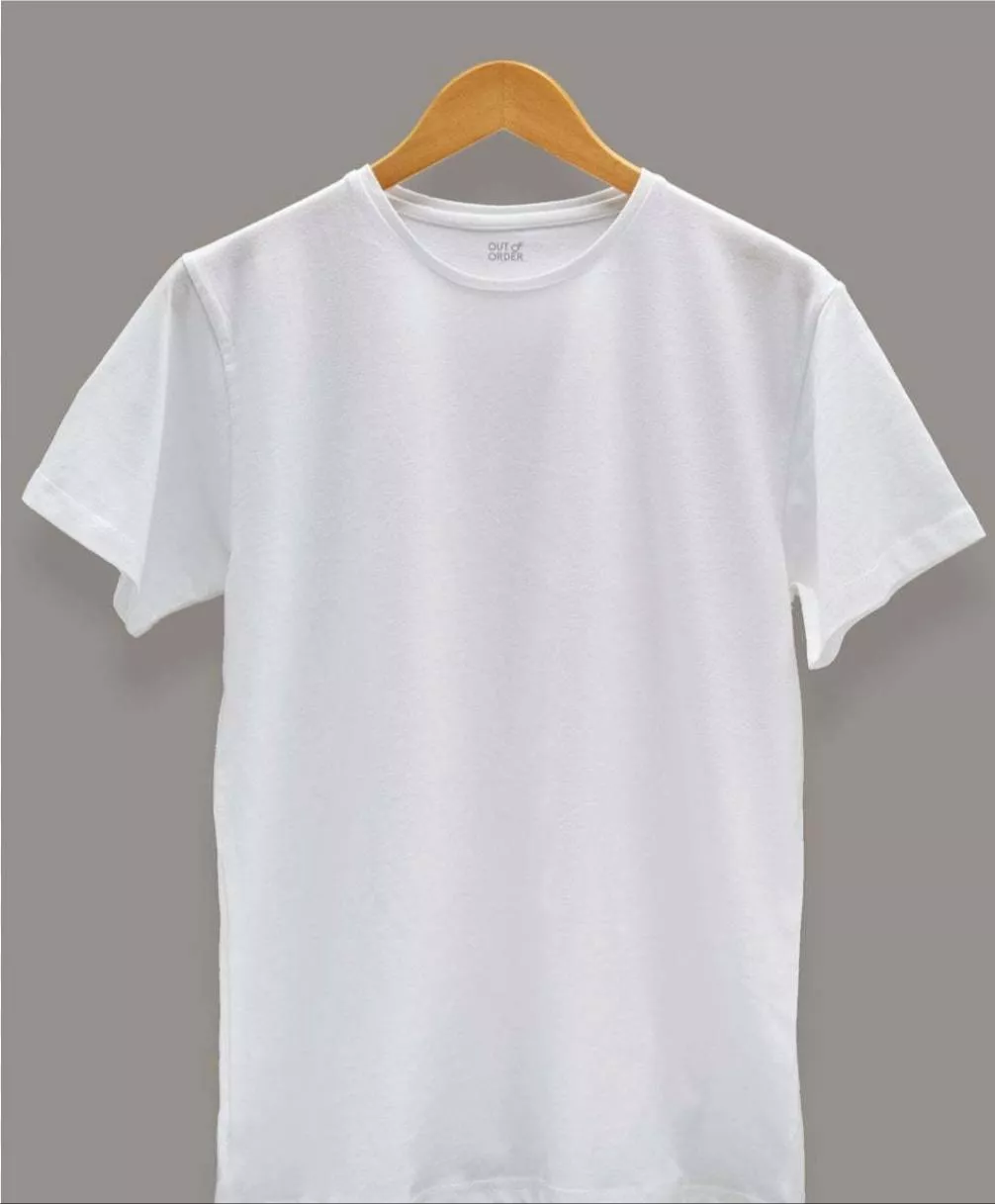 Premium White Crew Neck T-Shirt in Patidoibherala - Everyday Comfort -  - Buy Online at NAMMODH