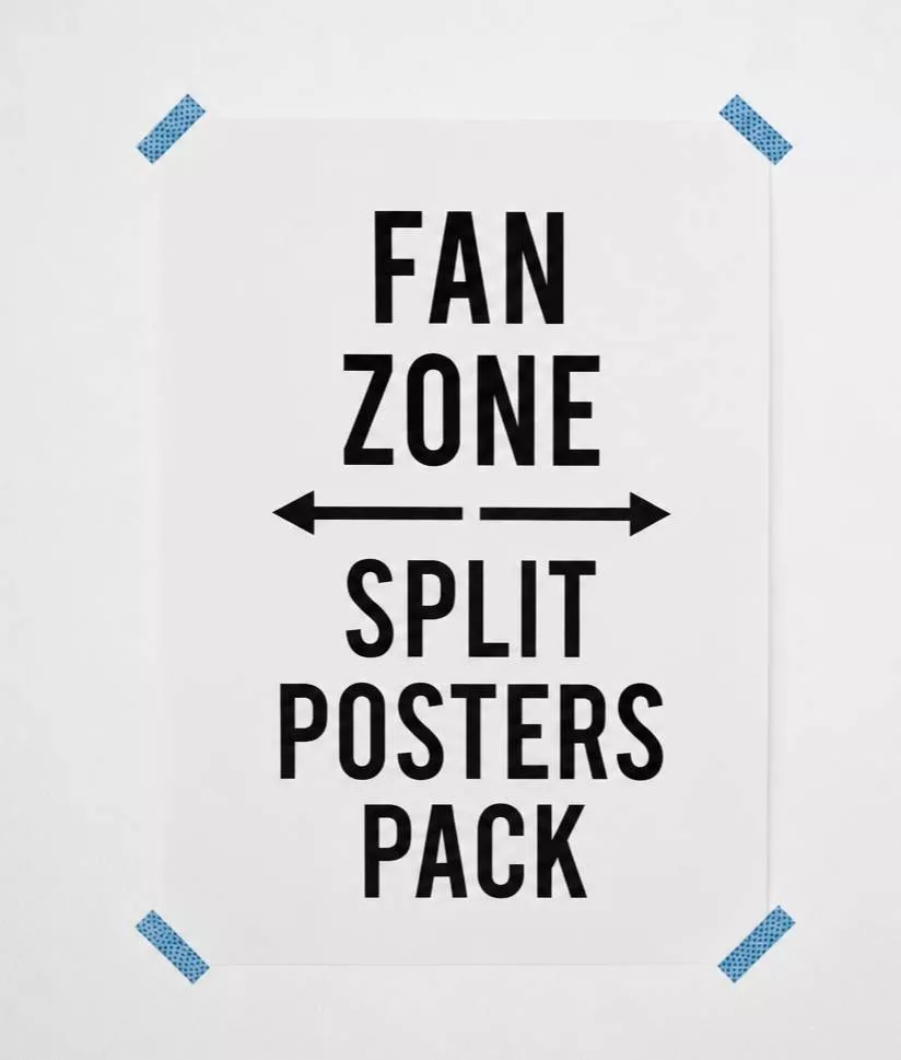 FAN ZONE Split Posters Pack -  - Buy Online at CLIQNSTIK