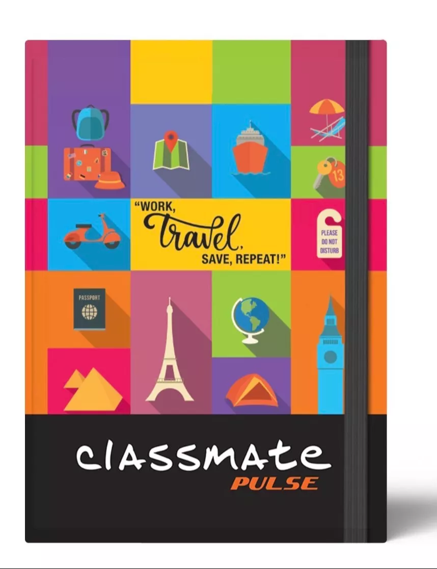 Classmate Pulse Travel Themed Notebook in Vicky International, Vibrant Cover Design -  - Buy Online at HARPREET GILL