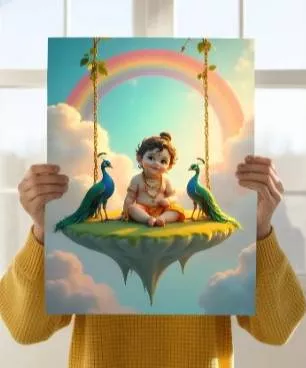 Divine Baby Murugan Wall Art in Ramapuram: Vibrant Wall Decor -  - Buy Online at CLIQNSTIK