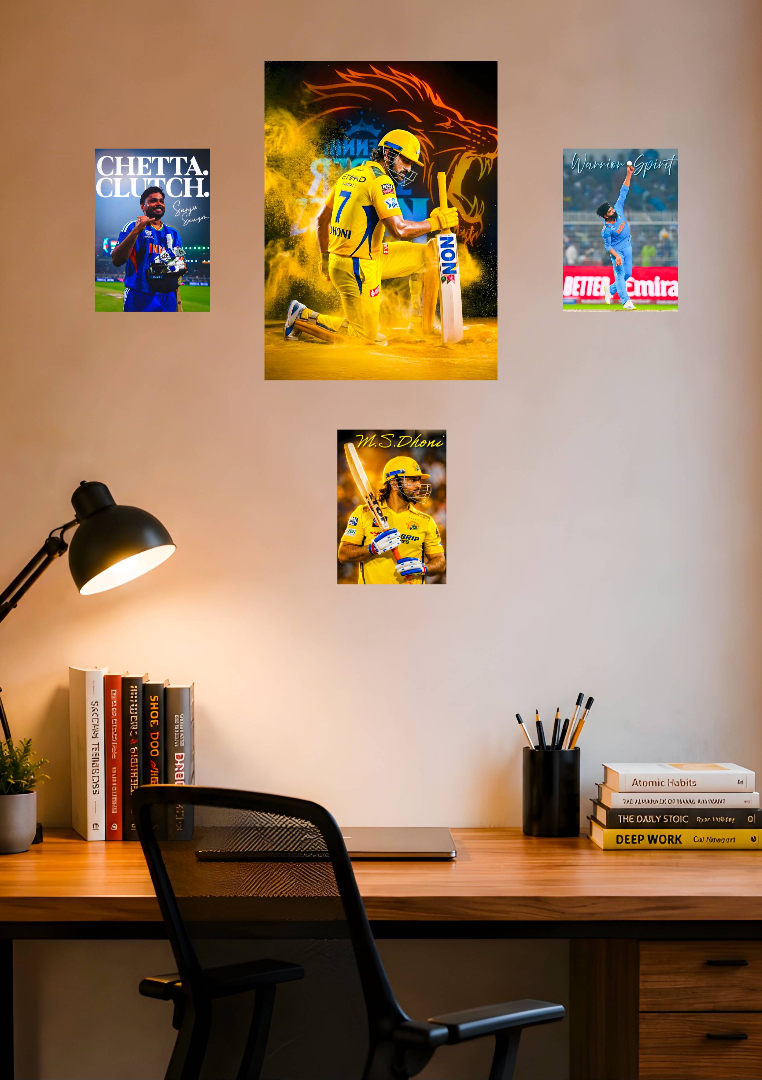Premium Starter Aesthetic Wall Pack including 1 A5 and 3 A6 posters designed for stylish home decor — CLIQNSTIK Ramapuram
