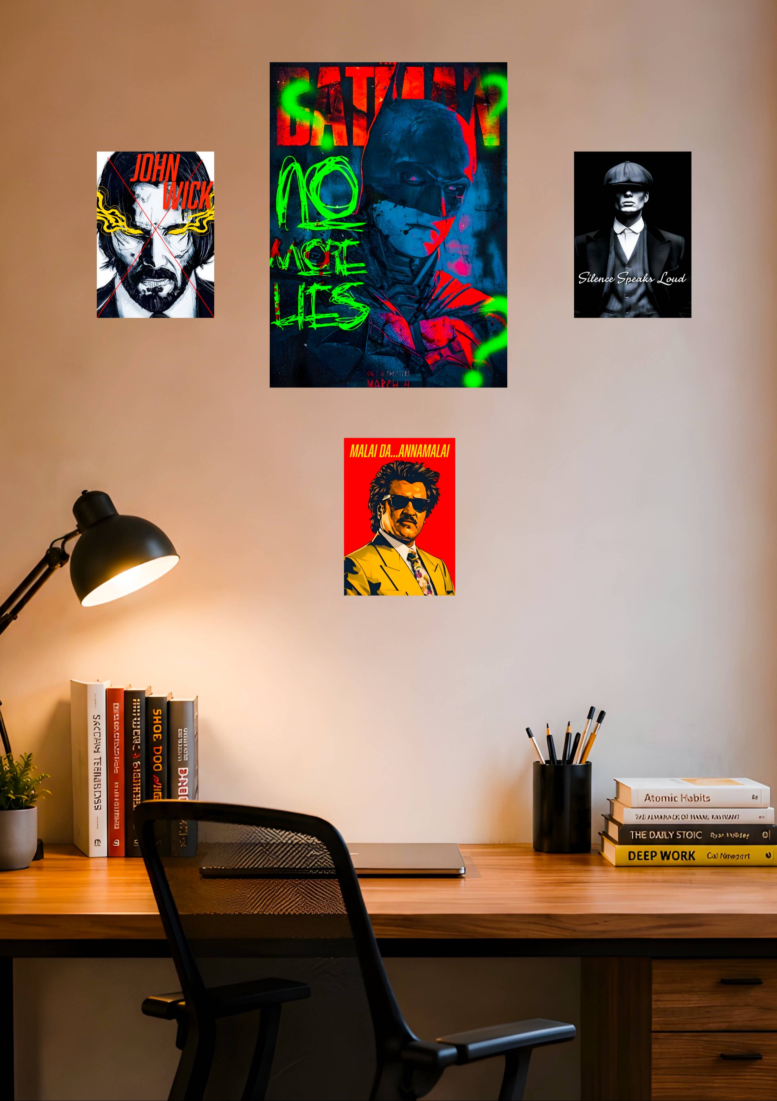 Premium Starter Aesthetic Wall Pack including 1 A5 and 3 A6 posters designed for stylish home decor — CLIQNSTIK Ramapuram - Image 2
