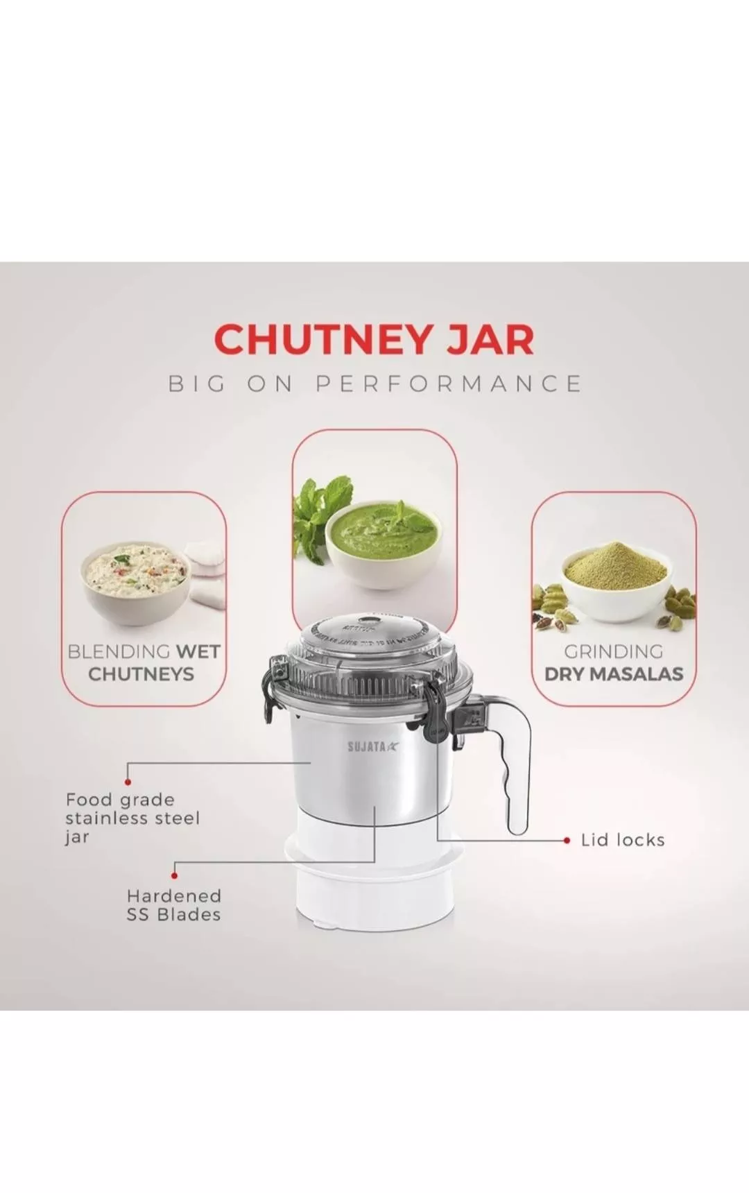 Sujata Chutney Jar in Gorakhpur - Versatile Wet and Dry Grinding - Image 1