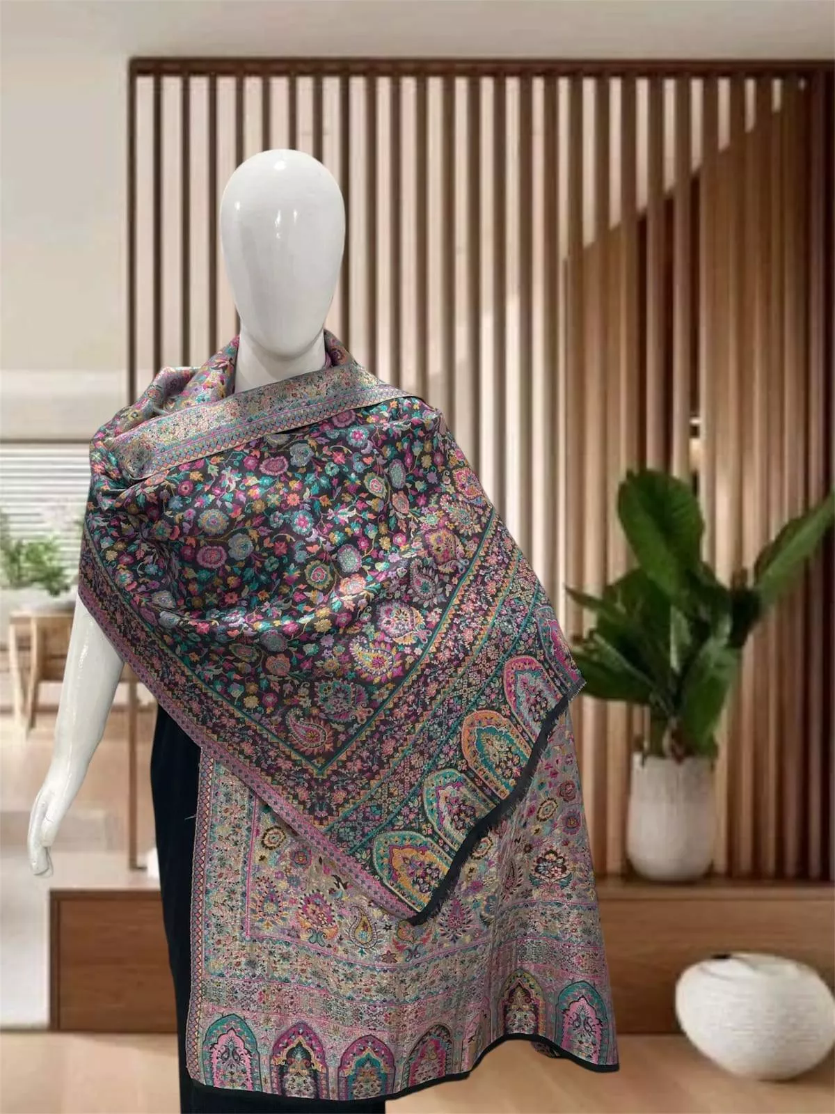 Kani Woolen Jamawar Stoles in Bengaluru - Luxurious Winter Elegance -  - Buy Online at CAVERY COTTAGE EMPORIUM