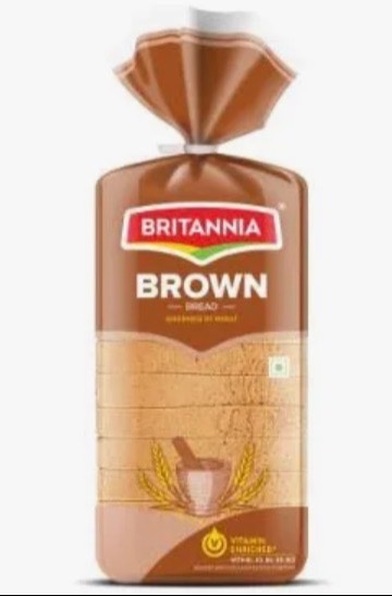 Sliced Britannia Brown Bread showcasing its soft texture and whole wheat goodness, available in Lohian Khas