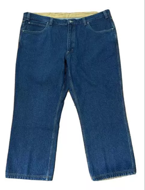 Denim Jeans in Bhaini Mian Khan: Classic Blue Denim Jeans with Relaxed Fit -  - Buy Online at HARINDER SINGH