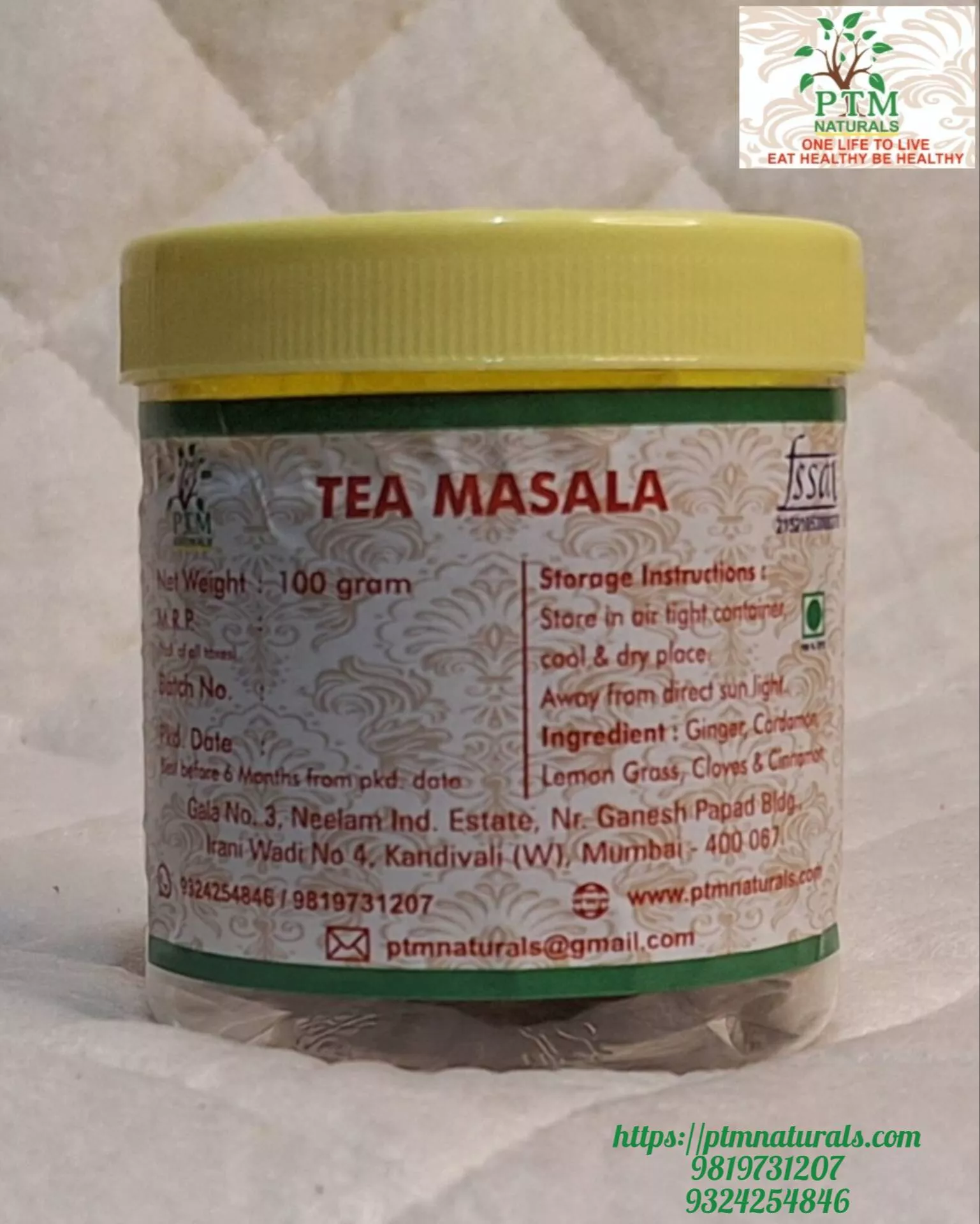 PTM Naturals Tea Masala in Kandivali West Mumbai - Flavorful Tea Enhancer -  - Buy Online at PTM NATURALS