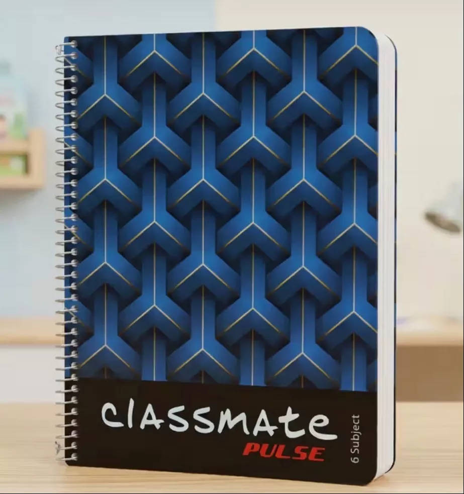 Vibrant Classmate Pulse 6 Subject Notebook with robust binding, ideal for organized note-taking, available in Phagwara.