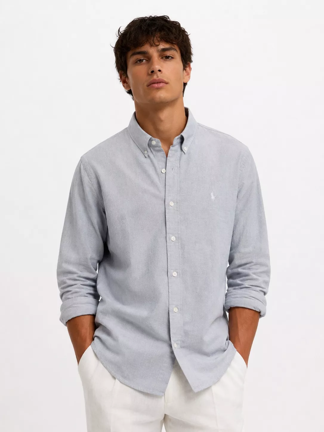 Men's linen shirt in light fabric, ideal for summer, showcased elegantly in a store setting in Faridabad - Image 2