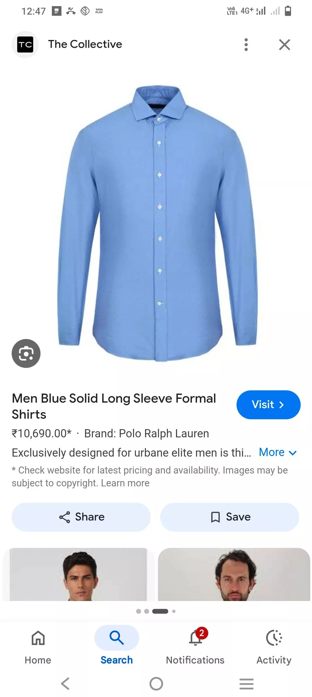 Comfortable cotton shirt in Gundala displayed with casual style — ITHA SAILAJA, YELLANDU