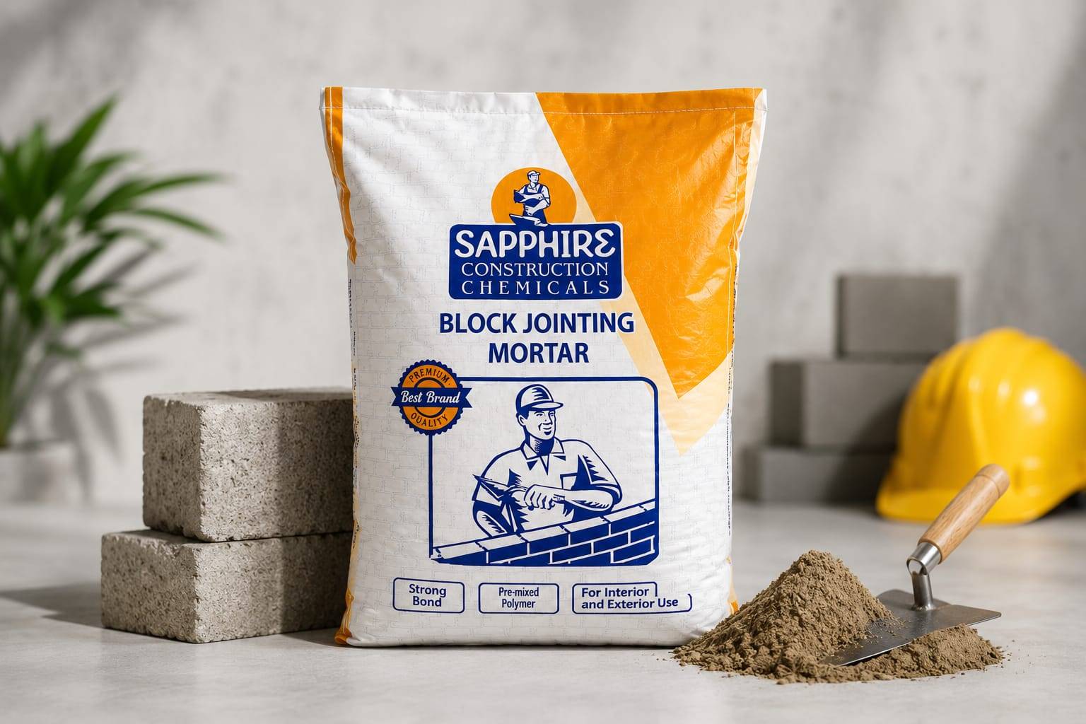 High-quality BLOCK JOINTING MORTAR from SAPPHIRE CONSTRUCTION CHEMICALS in Hinjawadi, ideal for strong bonding in constructio