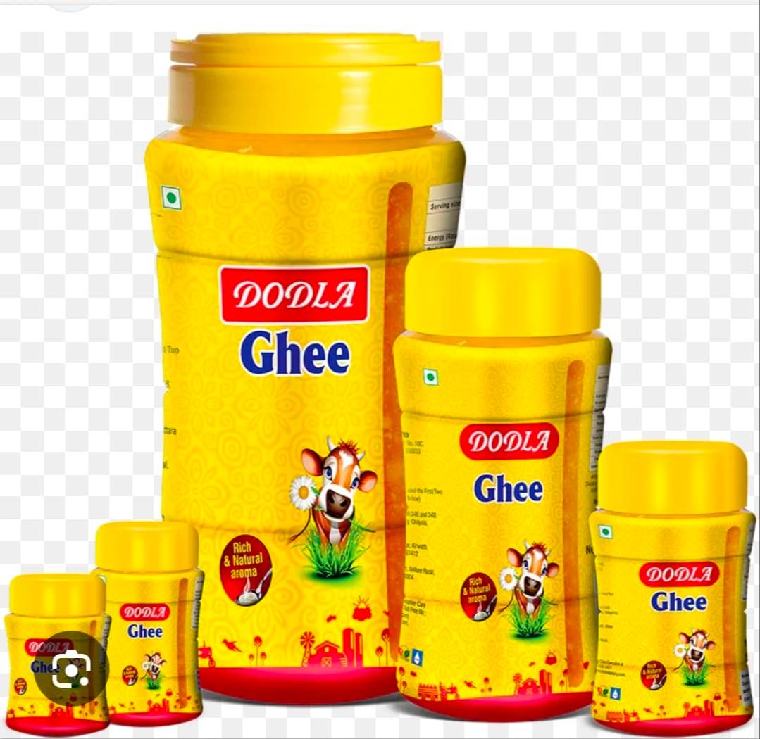 Pure DODLA GHEE jar in Suryapet with rich golden color and smooth texture, showcasing its premium quality and flavor.