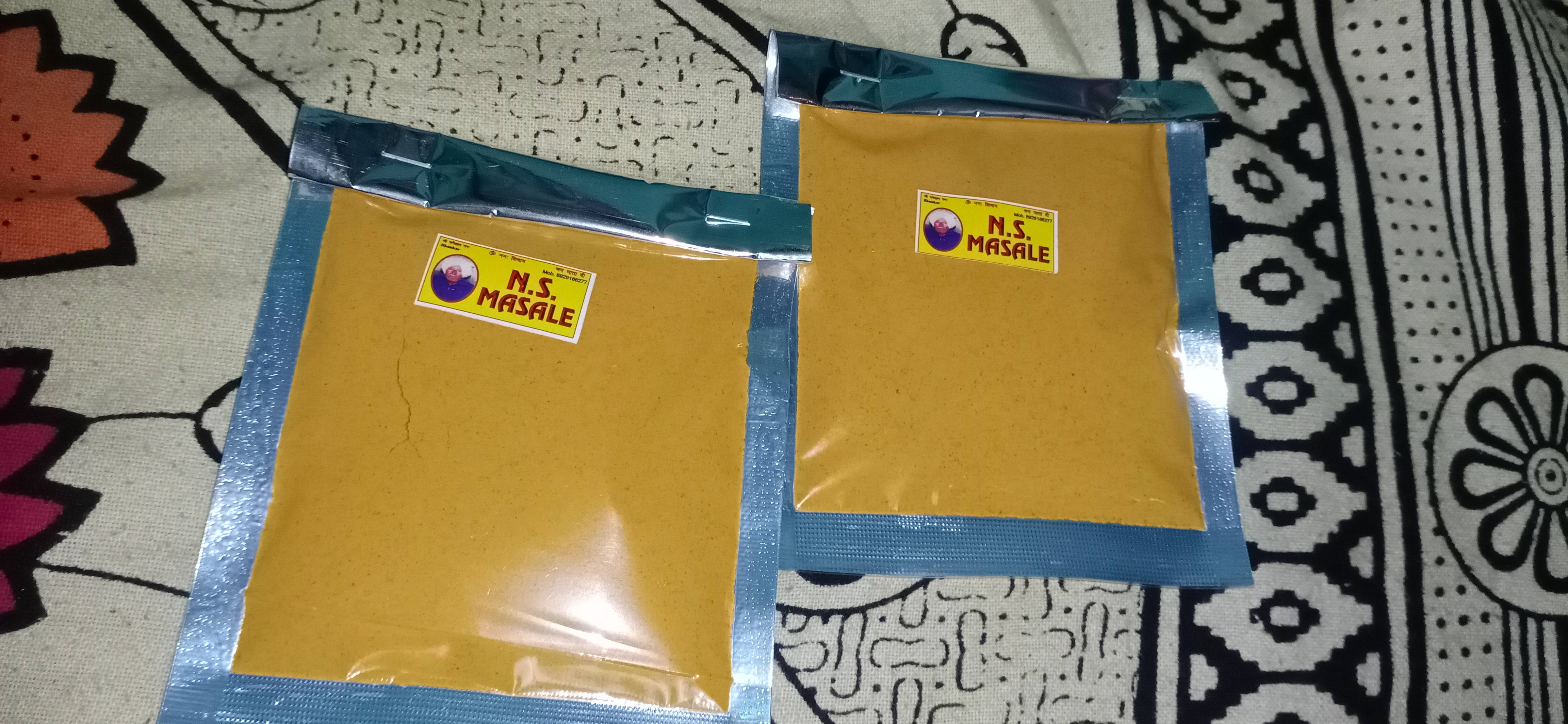 Organic Turmeric Haldi supplement in a vibrant yellow hue, packaged attractively with health benefits highlighted, available  - Image 1