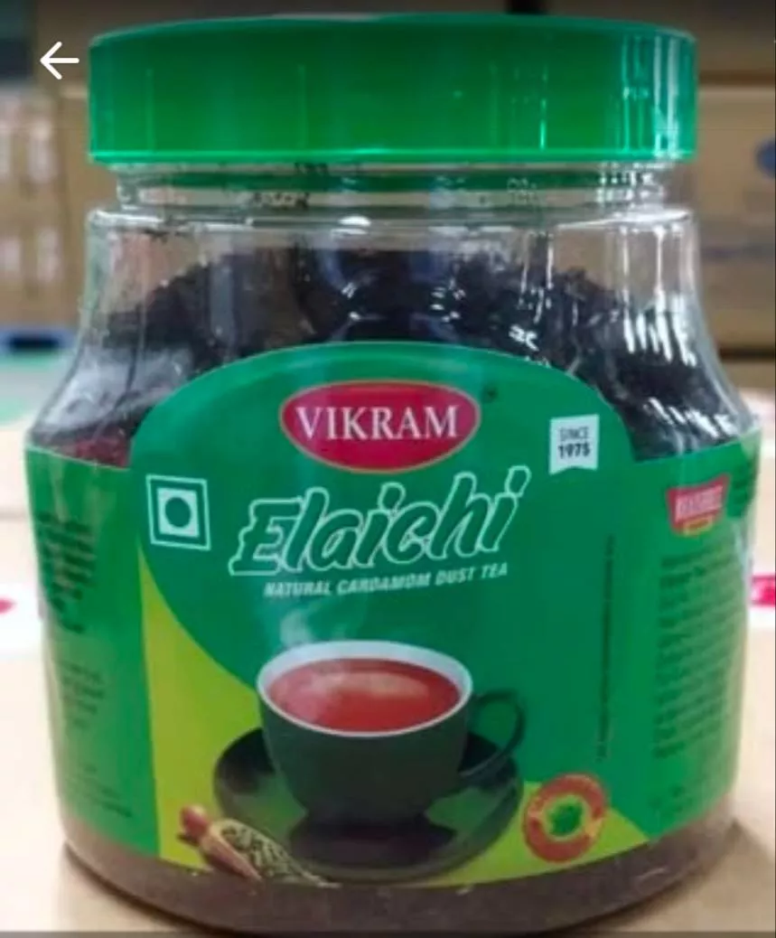 Refreshing Elaichi tea powder from VASAVI SUPER MARKET, Suryapet — finely ground, aromatic powder perfect for making tea.