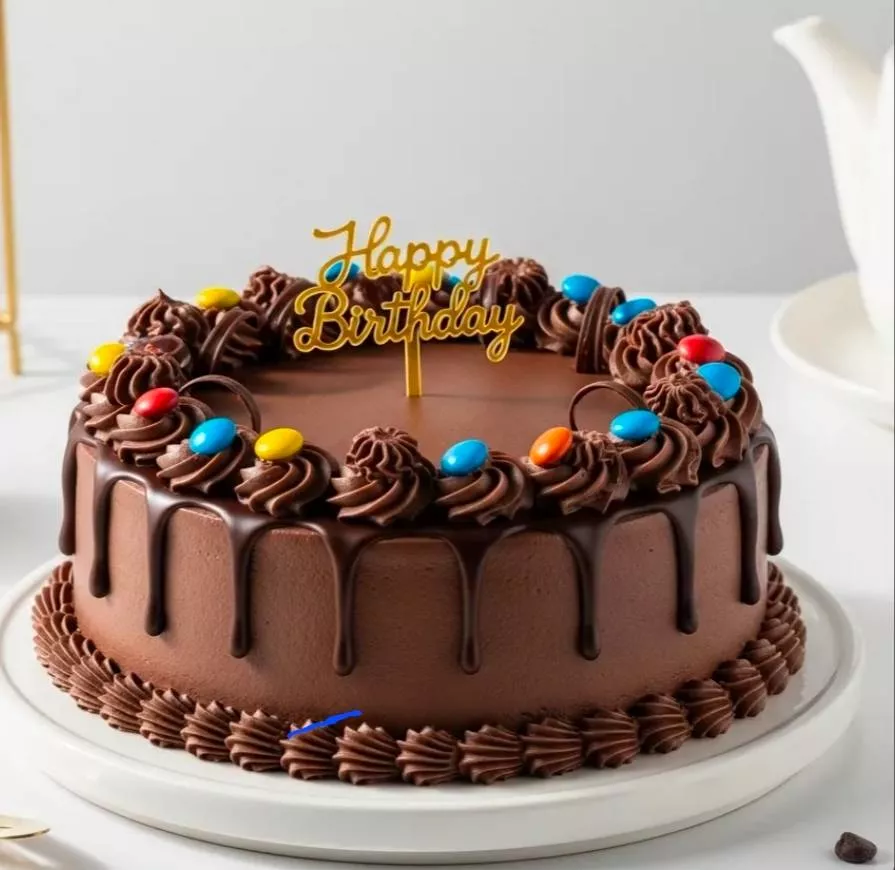 Delicious Chocolate Birthday Cake from Akhil Sai Kiranam in Palwancha, richly decorated for festive occasions with chocolate 