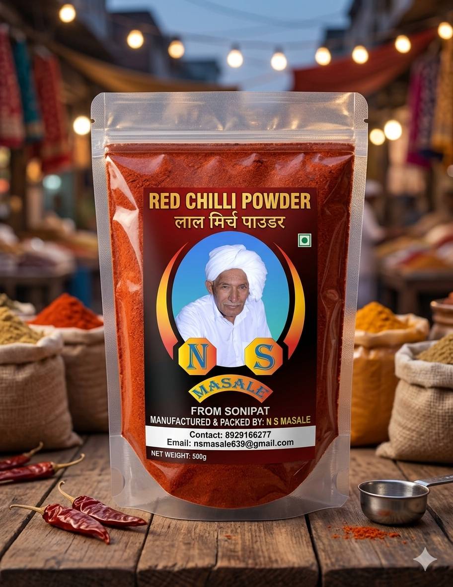 Finely ground red chilli powder in a bowl, vibrant red color, showcasing its spice quality and freshness, from SHANKAR in Son